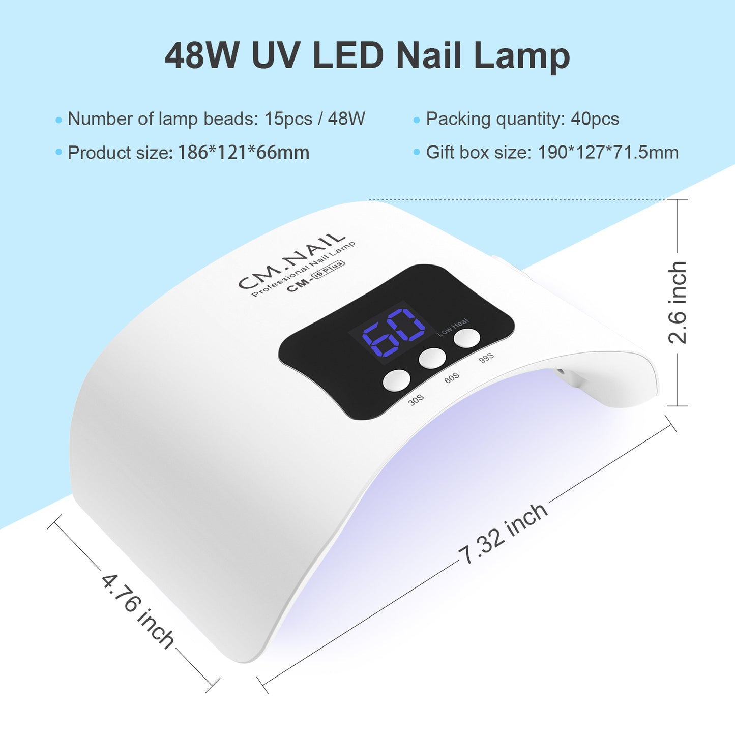 Nail Lamp CM-I9 - Shenzhen Chuangmei Shijie Electronics Co., Ltd.