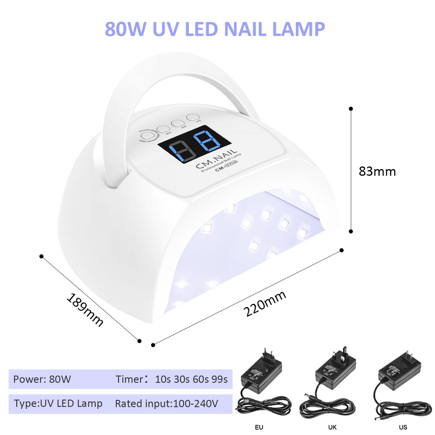 Nail Lamp CM-I2 - Shenzhen Chuangmei Shijie Electronics Co., Ltd.