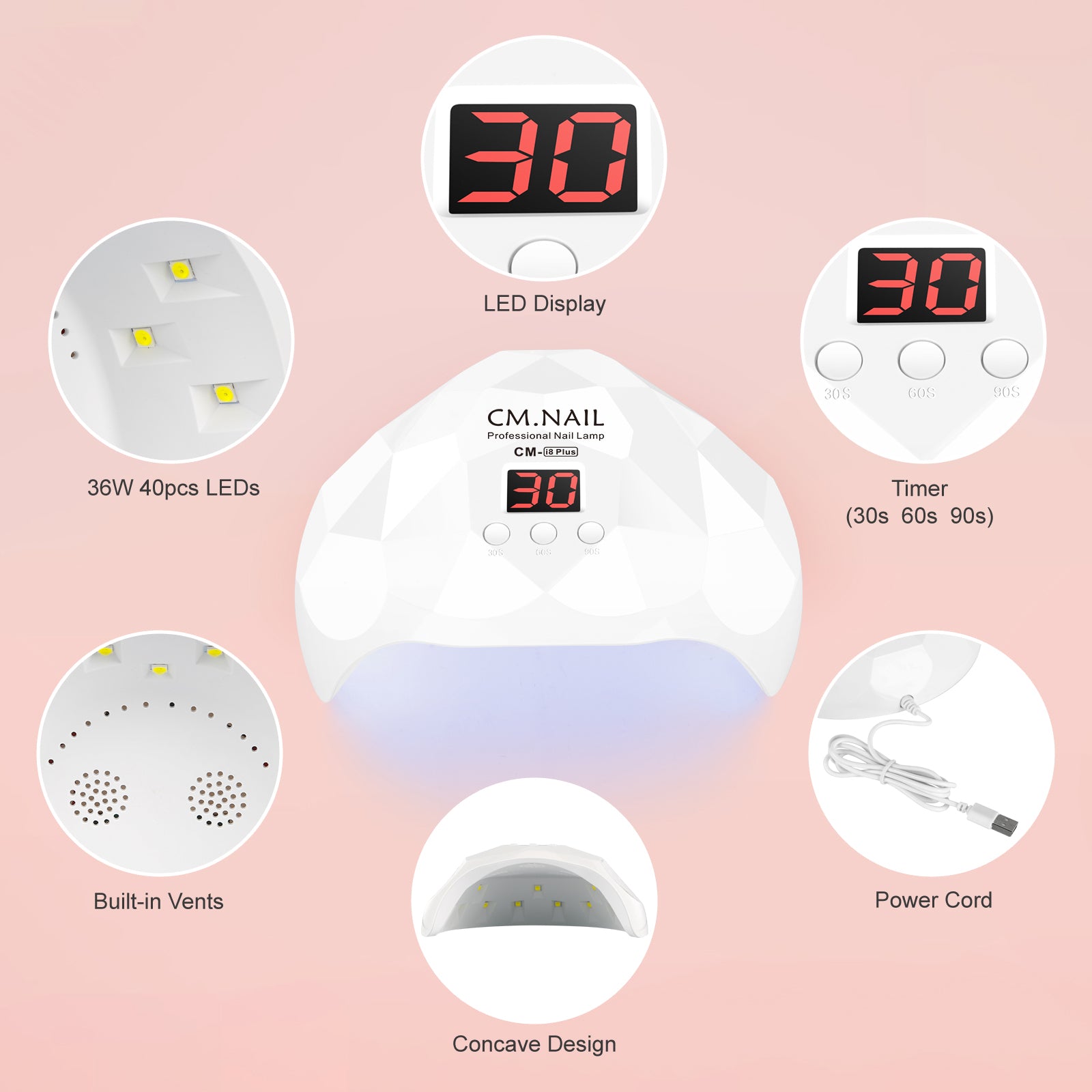 Nail Lamp CM-I8 - Shenzhen Chuangmei Shijie Electronics Co., Ltd.