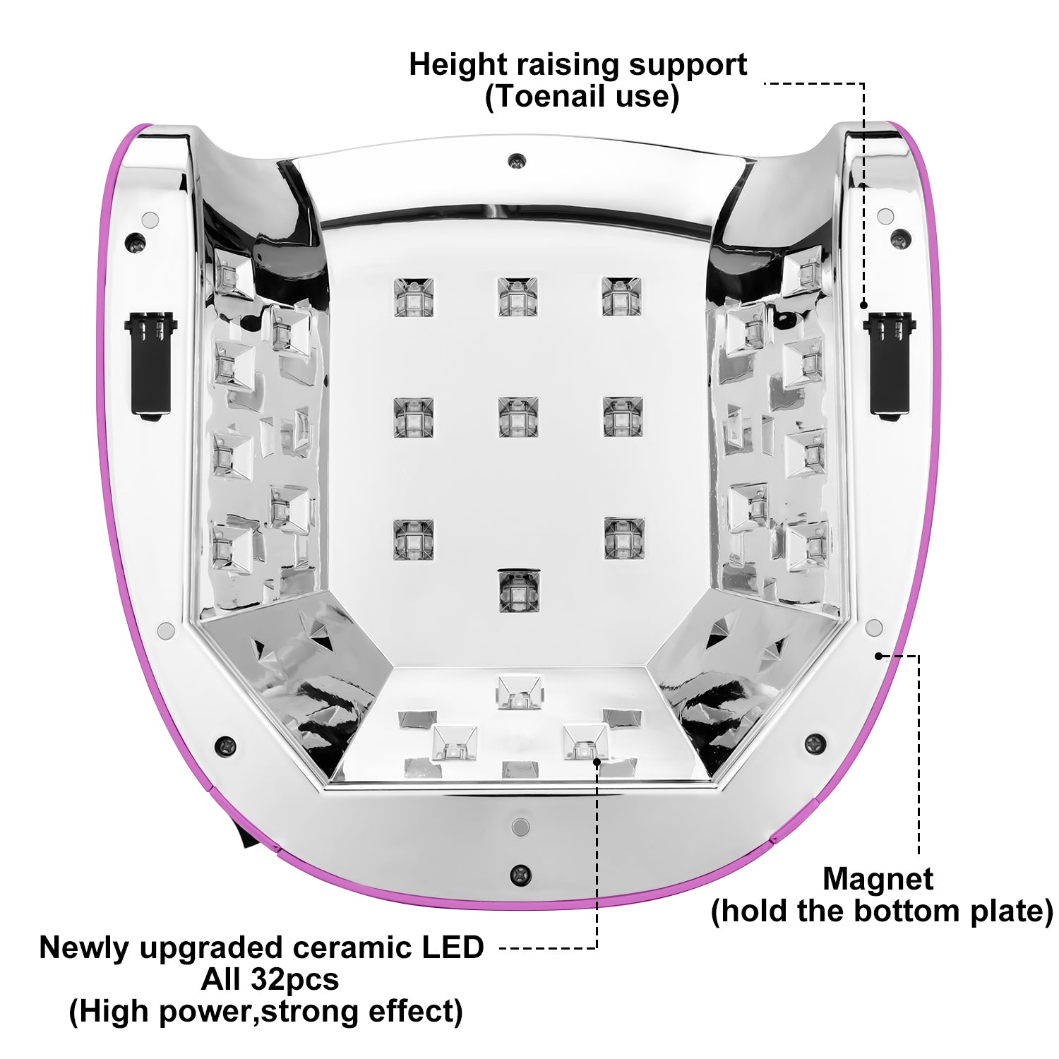 Nail Lamp CM-P35 Rose pink - Shenzhen Chuangmei Shijie Electronics Co., Ltd.