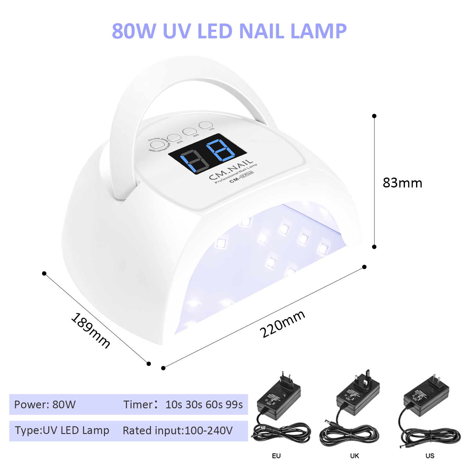 Nail Lamp CM-I2 - Shenzhen Chuangmei Shijie Electronics Co., Ltd.