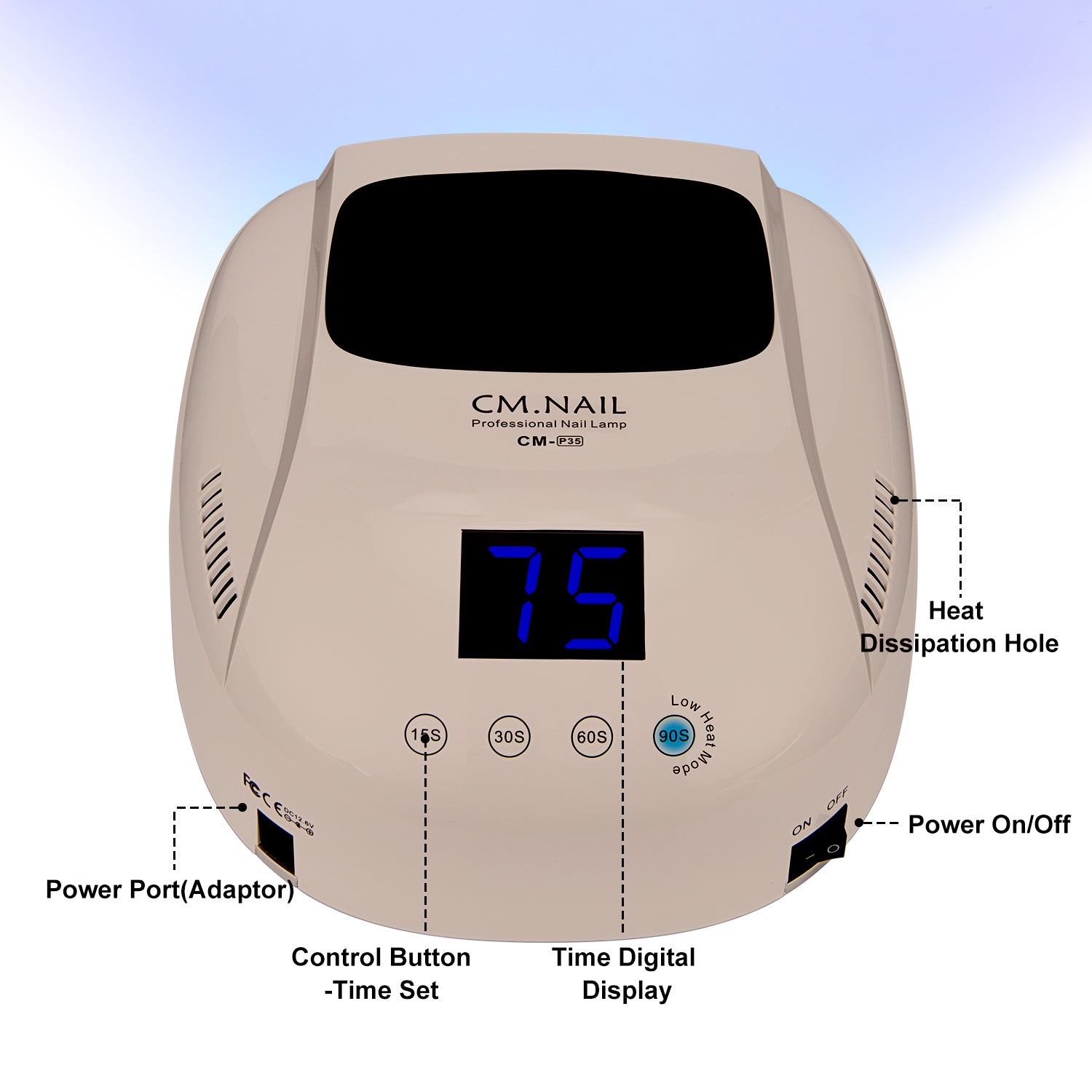 Nail Lamp CM-P35 Beige - Shenzhen Chuangmei Shijie Electronics Co., Ltd.