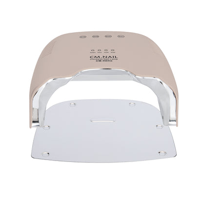Nail Lamp CM-P30 Beige with detachable base plate for easy cleaning and efficient nail drying.