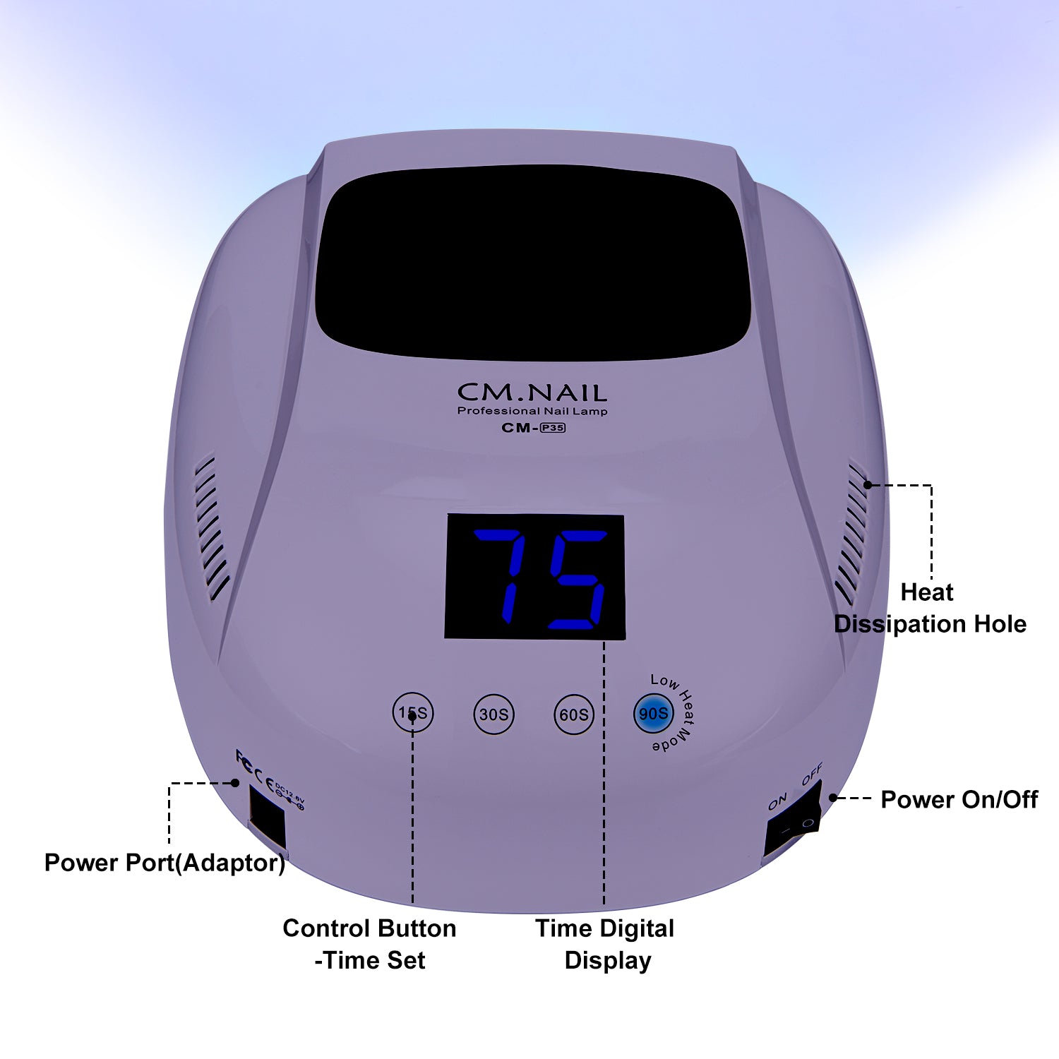 Nail Lamp CM-P35 Purple - Shenzhen Chuangmei Shijie Electronics Co., Ltd.