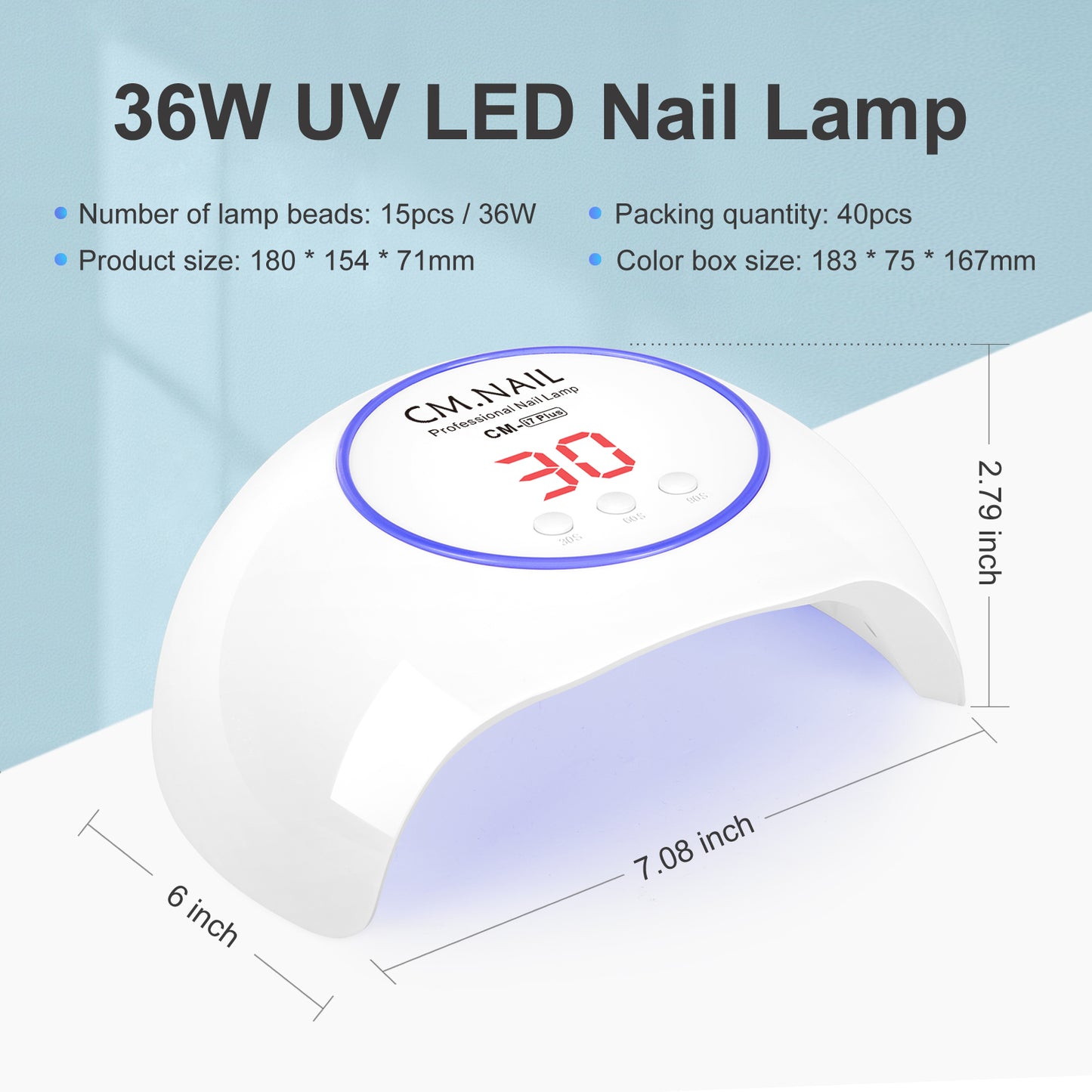 Nail Lamp CM-I7 - Shenzhen Chuangmei Shijie Electronics Co., Ltd.