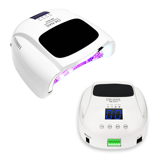 Nail Lamp CM-P35PRO with professional UV light, digital display, and timed settings for salon-quality nails. Compact and sleek design.